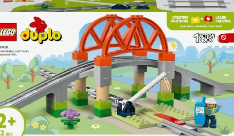LEGO® DUPLO® Eisenbahnbrücke und Schienen – Erweit