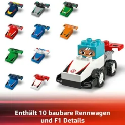 LEGO® DUPLO® F1® Team Rennautos mit Rennfahrern 10