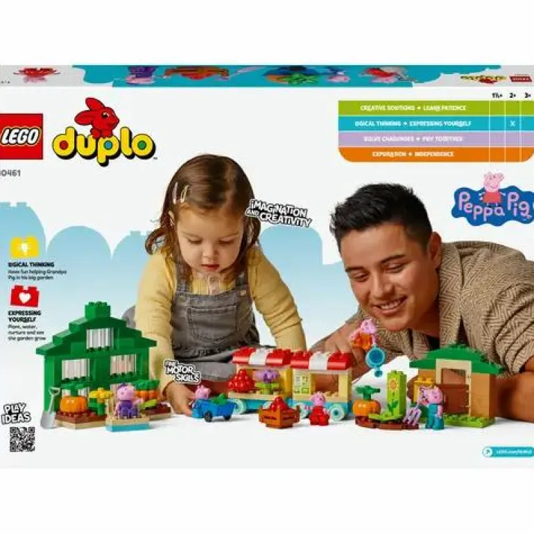 LEGO® DUPLO® Peppa Pig Opas Garten und Gewächshaus