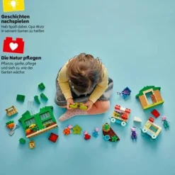 LEGO® DUPLO® Peppa Pig Opas Garten und Gewächshaus