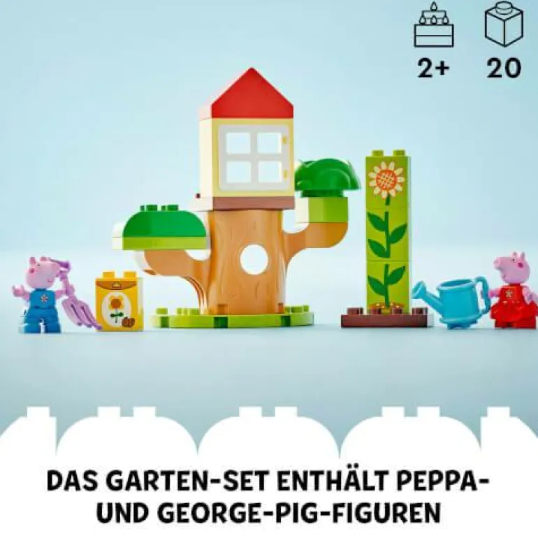 LEGO® DUPLO® Peppa Pig Peppas Garten mit Baumhaus