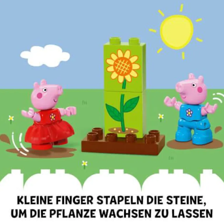 LEGO® DUPLO® Peppa Pig Peppas Garten mit Baumhaus