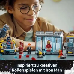 LEGO® Marvel™ Iron Mans Labor: Halle der Rüstungen