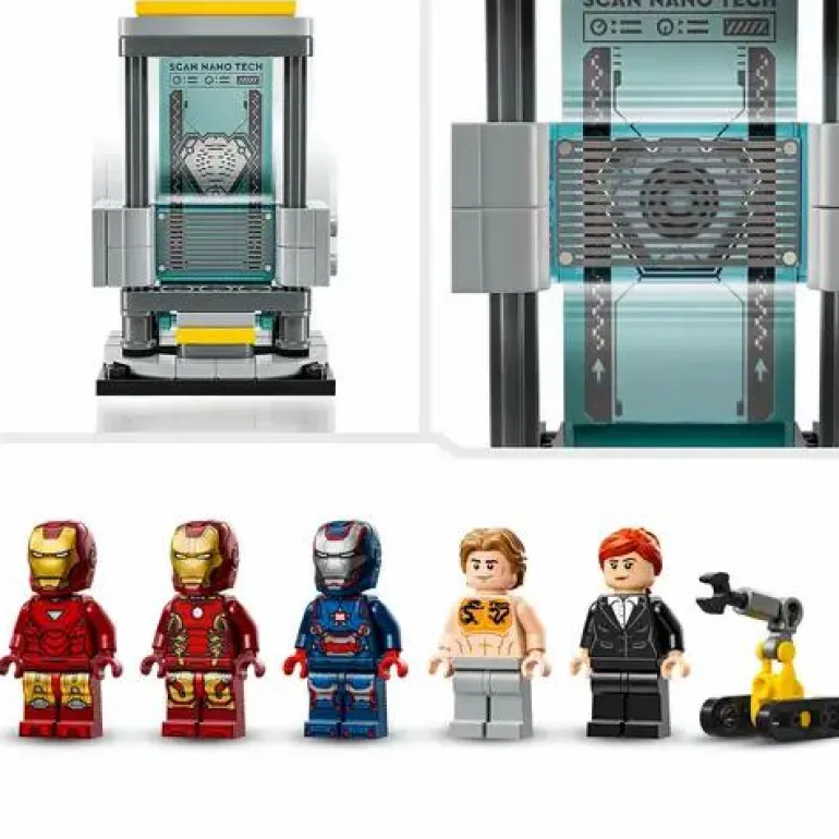 LEGO® Marvel™ Iron Mans Labor: Halle der Rüstungen
