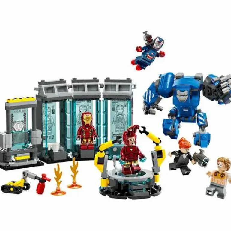 LEGO® Marvel™ Iron Mans Labor: Halle der Rüstungen