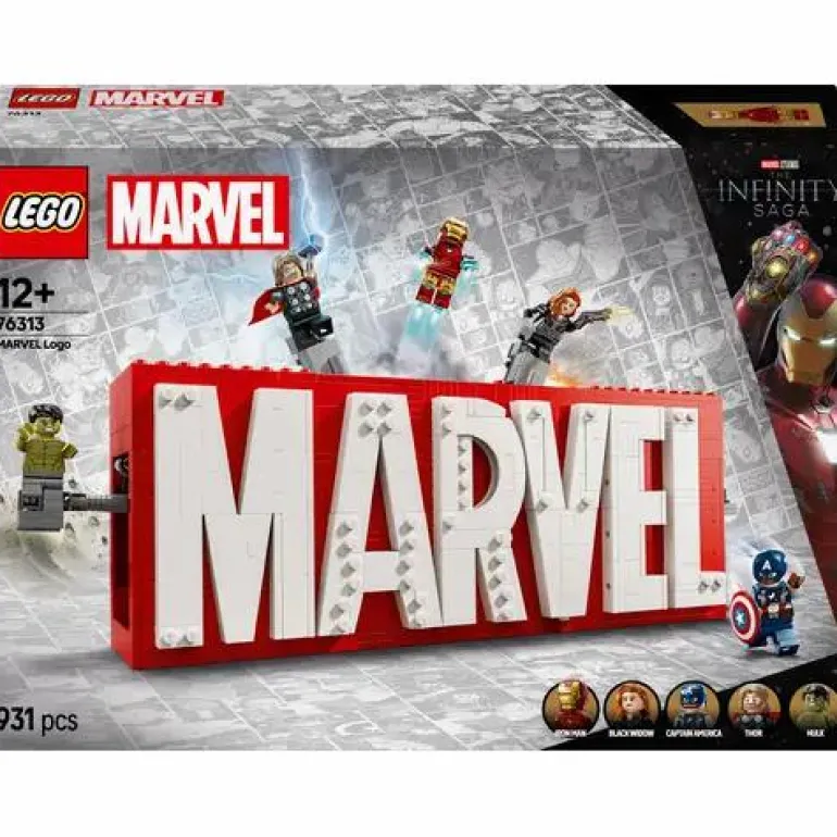 LEGO® Marvel™ MARVEL™ Logo & Minifiguren 76313