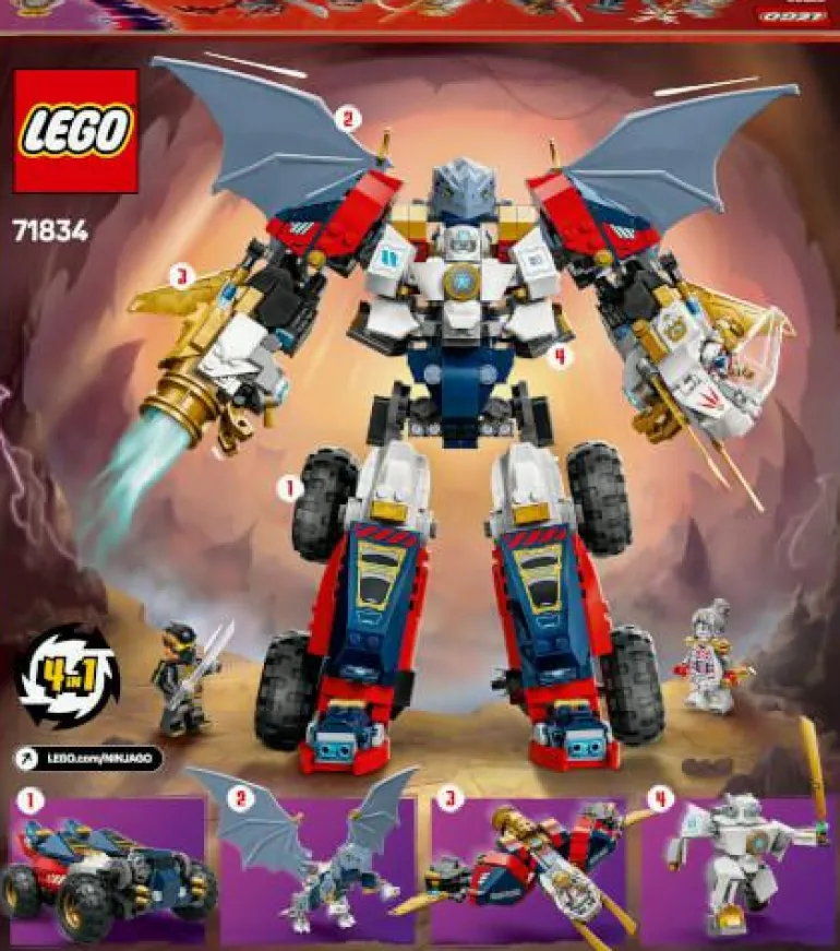 LEGO® NINJAGO® Zanes Ultra-Kombi-Mech 71834