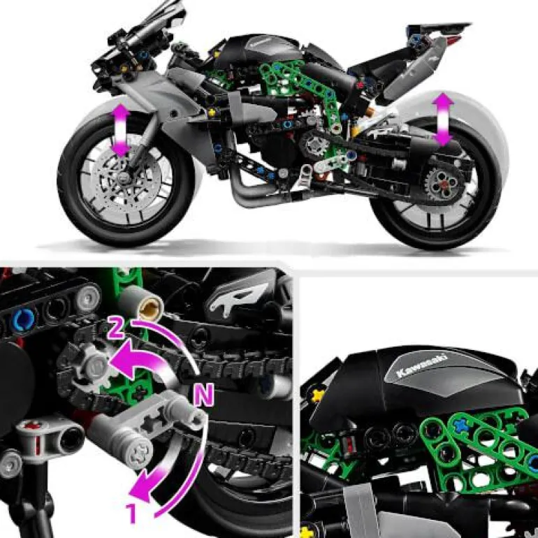 LEGO® Technic Kawasaki Ninja H2R Motorrad 42170