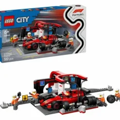 LEGO® City F1® Boxenstopp mit Boxencrew und Ferrar