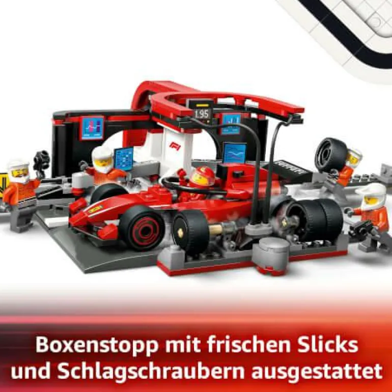 LEGO® City F1® Boxenstopp mit Boxencrew und Ferrar