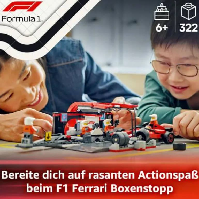 LEGO® City F1® Boxenstopp mit Boxencrew und Ferrar