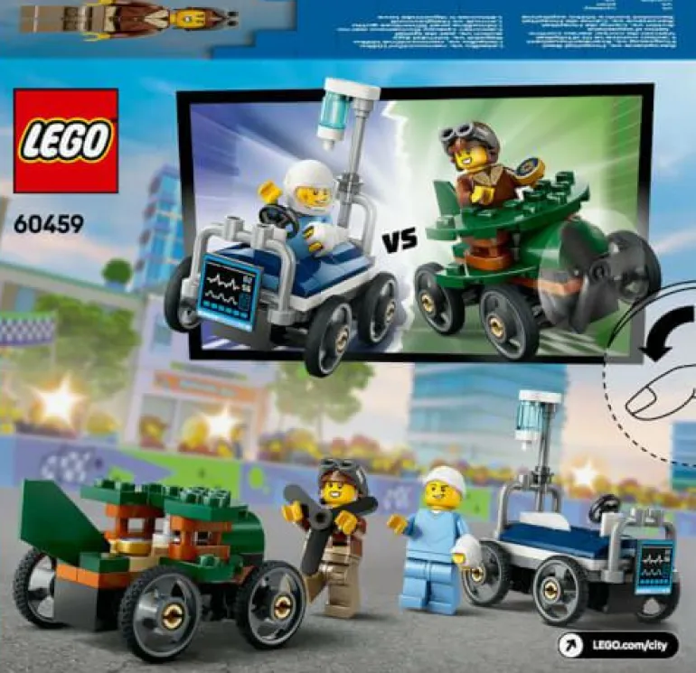 LEGO® City Flugzeug vs. Krankenhausbett 60459