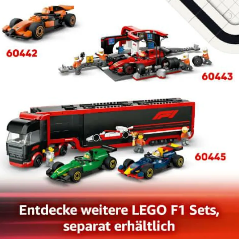 LEGO® City F1® Williams Racing und Haas F1® Rennau