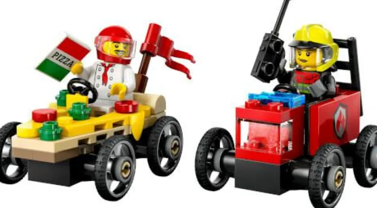 LEGO® City Pizzalieferwagen vs. Löschauto 60458