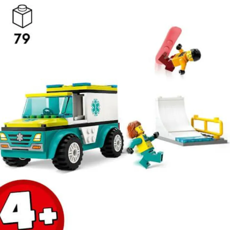 LEGO® City Rettungswagen und Snowboarder 60403