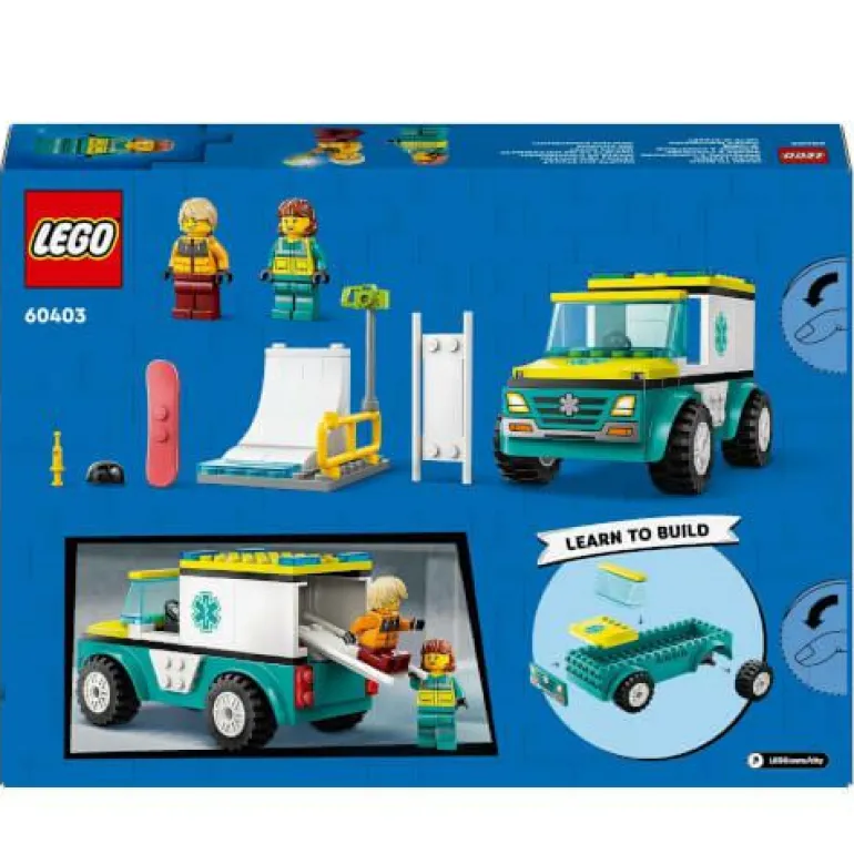LEGO® City Rettungswagen und Snowboarder 60403