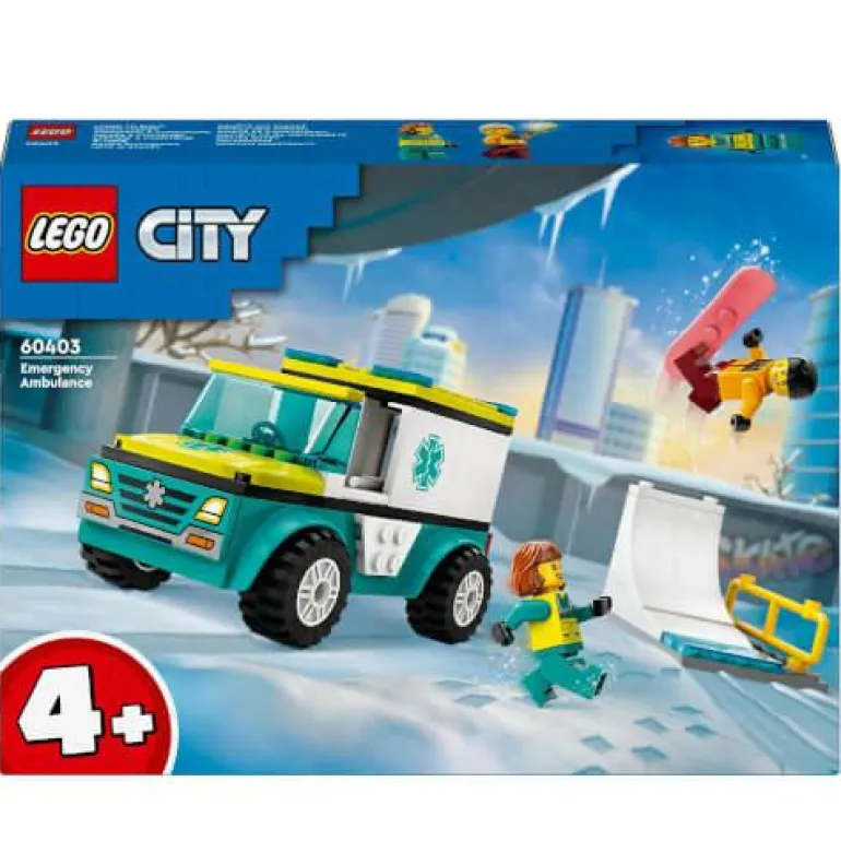 LEGO® City Rettungswagen und Snowboarder 60403