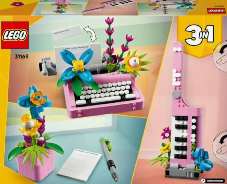 LEGO® Creator Schreibmaschine mit Blumen 31169