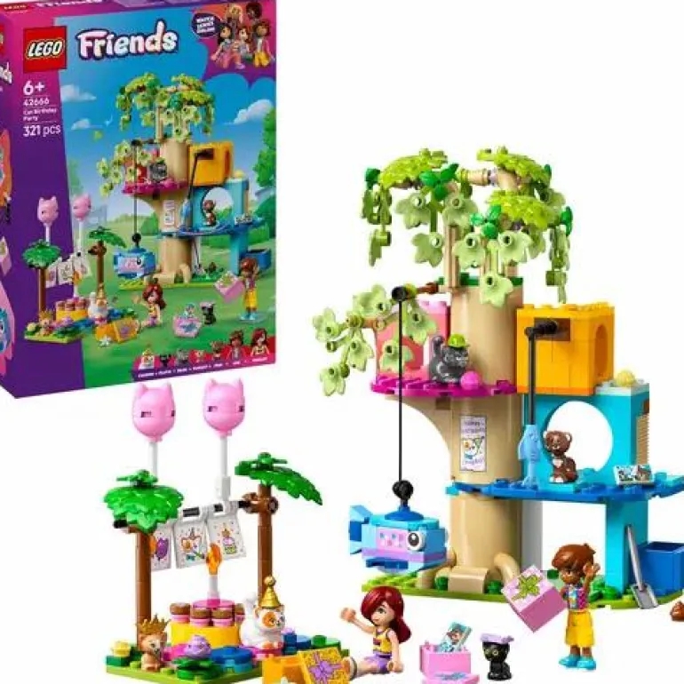 LEGO® Friends Katzengeburtstagsparty & Baumhaus 42