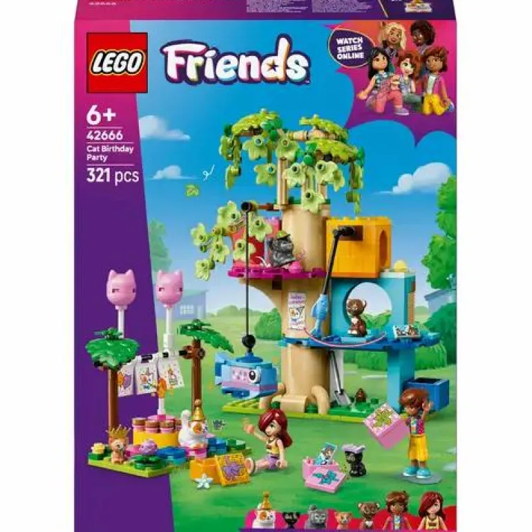 LEGO® Friends Katzengeburtstagsparty & Baumhaus 42