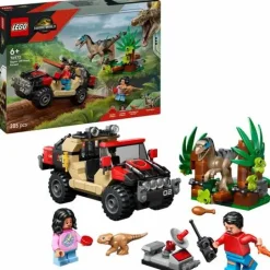 LEGO® Jurassic World™ Raptor Verfolgungsjagd mit d