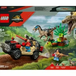 LEGO® Jurassic World™ Raptor Verfolgungsjagd mit d