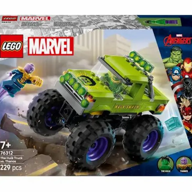 LEGO® Marvel™ Hulk-Truck vs. Thanos 76312
