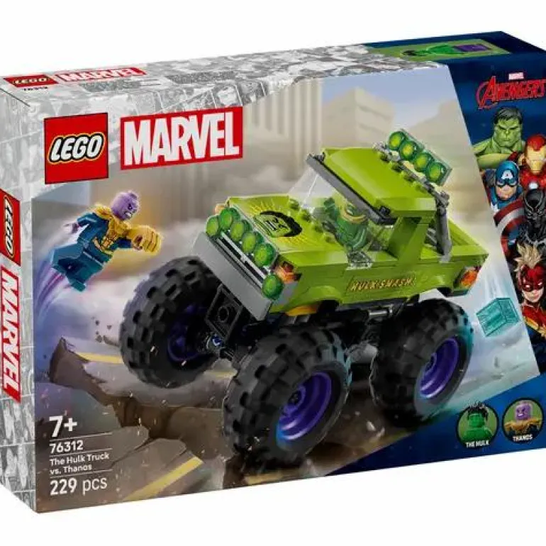 LEGO® Marvel™ Hulk-Truck vs. Thanos 76312