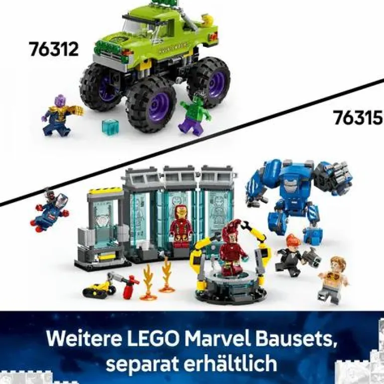 LEGO® Marvel™ Hulk-Truck vs. Thanos 76312