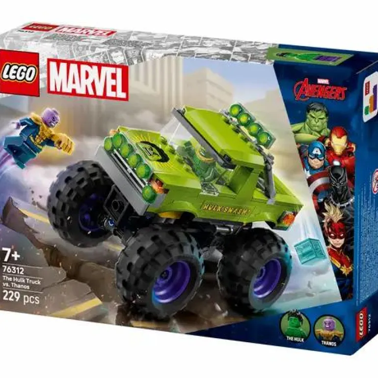 LEGO® Marvel™ Hulk-Truck vs. Thanos 76312