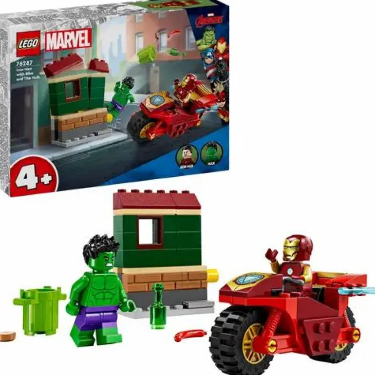 LEGO® Marvel™ Iron Man mit Bike und der Hulk 76287