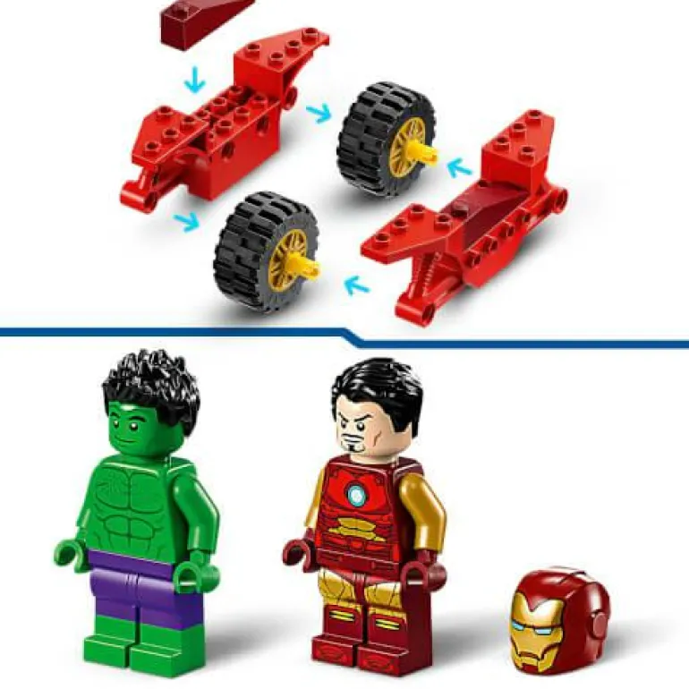LEGO® Marvel™ Iron Man mit Bike und der Hulk 76287