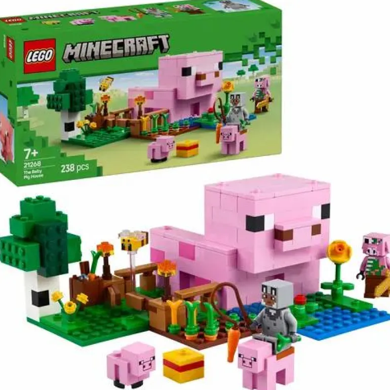 LEGO® Minecraft™ Das Babyschwein-Haus 21268
