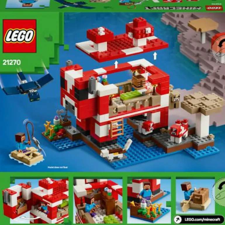 LEGO® Minecraft™ Das Pilzkuh-Haus 21270