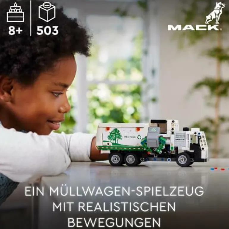 LEGO® Technic Mack® LR Electric Müllwagen 42167