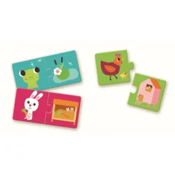 Lernspiele: Duo Puzzle Habitat