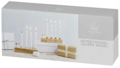 Leuchter Adventsengel gold „Advent Advent