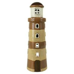 Leuchtturm Keramik beige 25x8cm