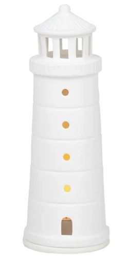 Leuchtturm weiß 18cm