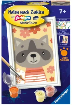Lieber Waschbär - Malen nach Zahlen