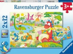 Lieblingsdinos - Puzzle 2x12 Teile