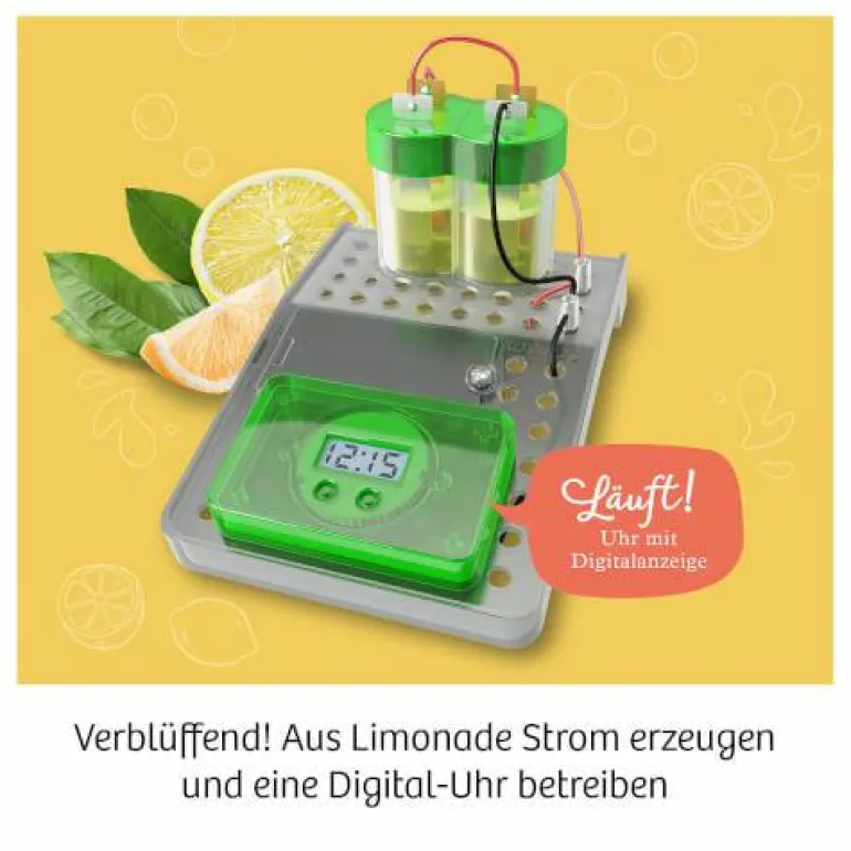 Limo-Uhr - Erzeuge Strom aus deiner Limonade