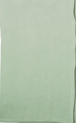 LINEN UNI pále vert 45 x 150 cm Tischläufer (Texti