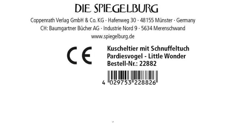 Little Wonder - Kuscheltier Mit Schnuffeltuch Par