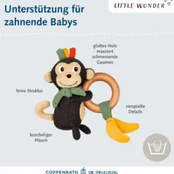 Little Wonder - Holz-Ringrassel Affe
