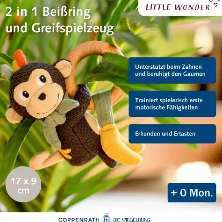 Little Wonder - Holz-Ringrassel Affe