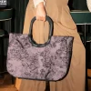 Loopshopper L jacquard rose Einkaufstasche