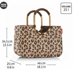 Loopshopper L jacquard rose Einkaufstasche