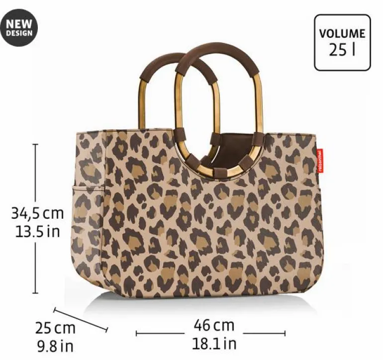 Loopshopper L jacquard rose Einkaufstasche