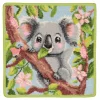 LOVELY BEAR Gesichtstuch 25x25 maigrün